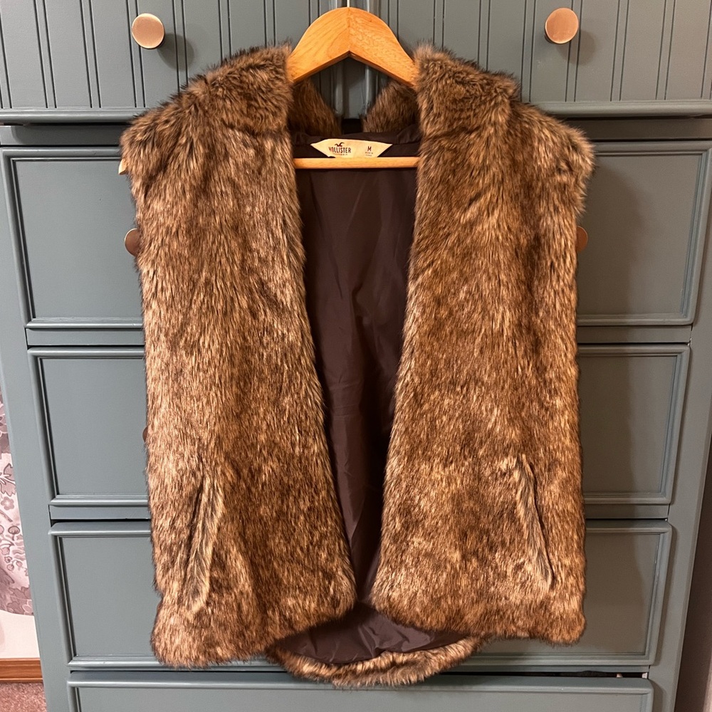 Hollister Faux Fur Vedst